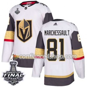 Adidas Maillot de Hockey Vegas Golden Knights Jonathan Marchessault 81 Blanc 2018 Stanley Cup Final Patch Authentic - Homme
